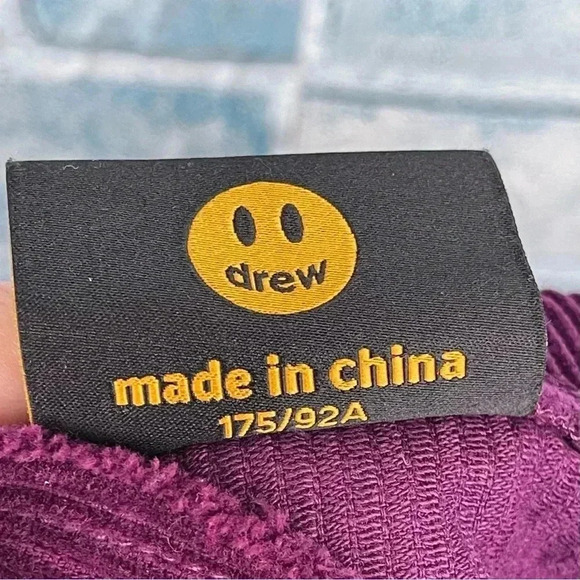 Drew House Corduroy Hoodie in purple size medium/Large - Picture 11 of 13